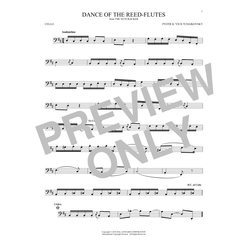 Dance Of The Reed Flutes, Op. 71a (from The Nutcracker)